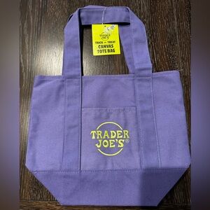 Trader Joe's Purple Canvas Mini Bag